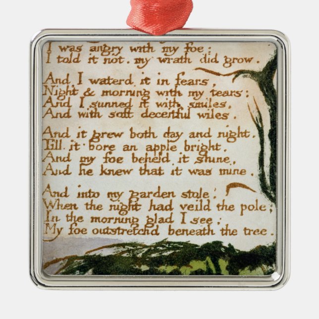 Ornement Métallique William Blake | un arbre de poison (Devant)