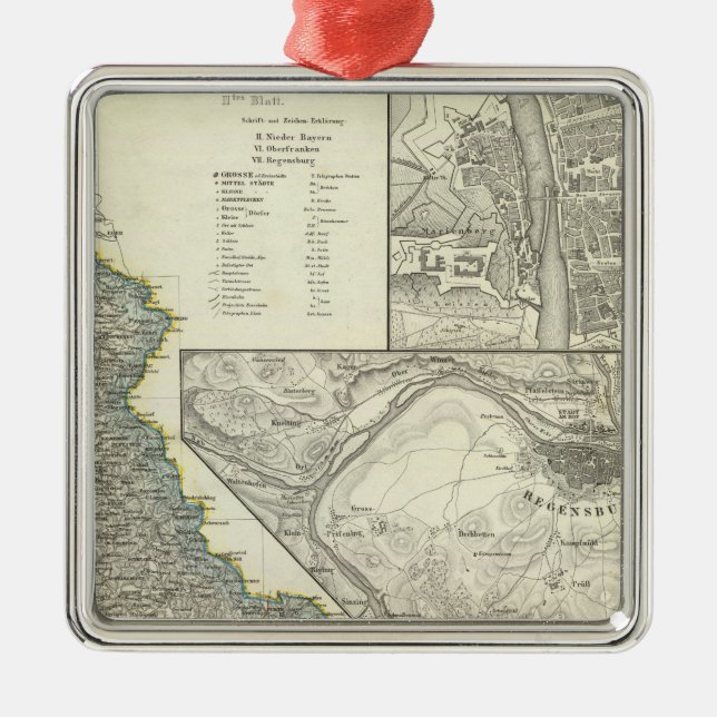 Ornement Métallique Wurtzbourg, Bavière, Ratisbonne (Devant)