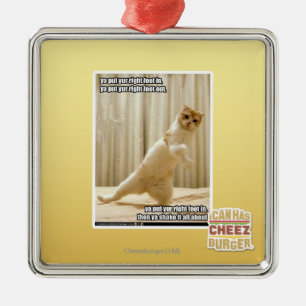 Ornement Métallique Ya a mis le pied droit de yur dedans, OU mise par