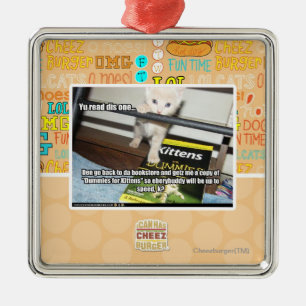 Ornement Métallique Yu DIS rouge un.