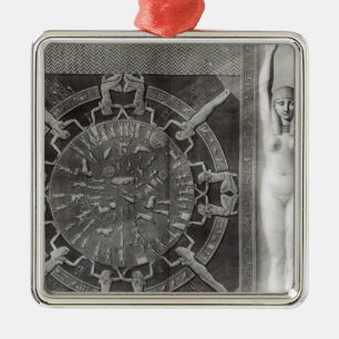 Ornement Métallique Zodiaque de Dendera, gravé en 1802