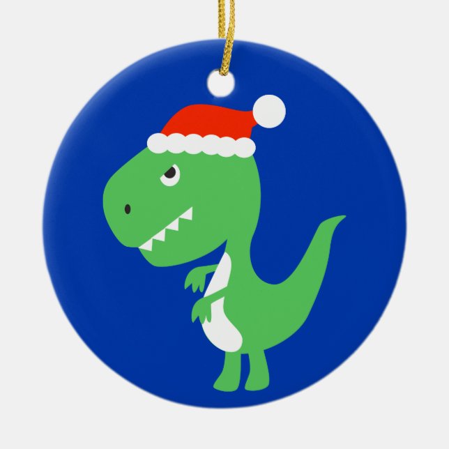 Ornement mignon de Dino de dinosaure de Noël de (Devant)