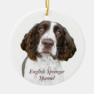 Ornement mignon de Noël d'épagneul de springer
