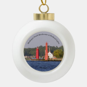 Ornement Muskegon South Bkw & Pierhead Lights