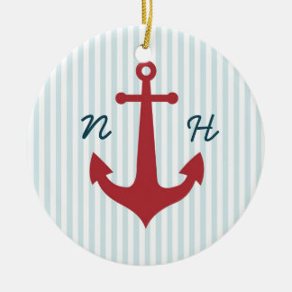 Ornement nautique de souvenir de mariage