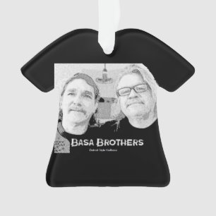 Ornement noir de Noël de T-shirt de frères de Ba