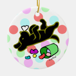 Ornement noir de point de polka de bande dessinée