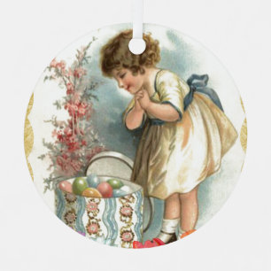 Ornement oeufs de pâques victoriens