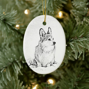Ornement ovale de Corgi