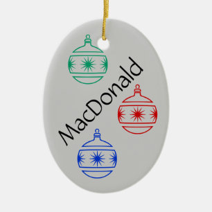 Ornement - Ovale - Décorations de Noël