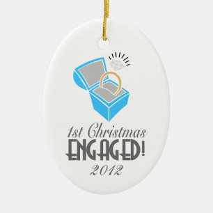 Ornement Ovale En Céramique 1er Noël Engagé Ornament