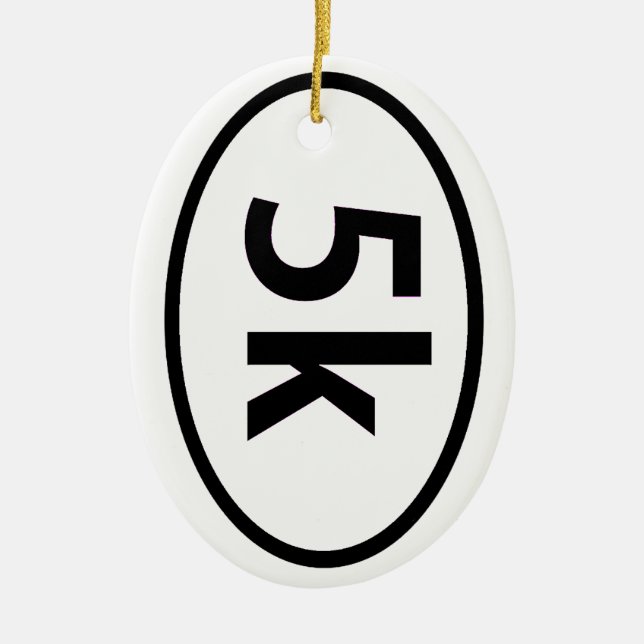 Ornement Ovale En Céramique 5k (Devant)