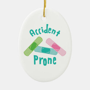 Ornement Ovale En Céramique Accident enclin