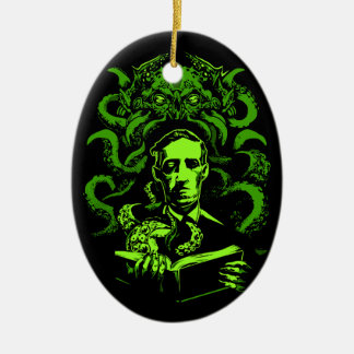 Ornement Ovale En Céramique Amour Cthulhu