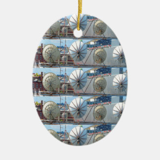 Ornement Ovale En Céramique antenne parabolique imprimée par côté de Boston de