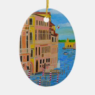 Ornement Ovale En Céramique Belle Venise 2