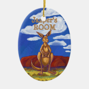 Ornement Ovale En Céramique Cadeaux et accessoires Kangaroo