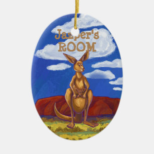 Ornement Ovale En Céramique Cadeaux et accessoires Kangaroo