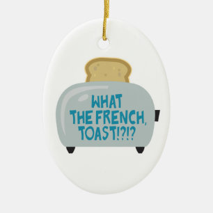 Ornement Ovale En Céramique ce que le toast français