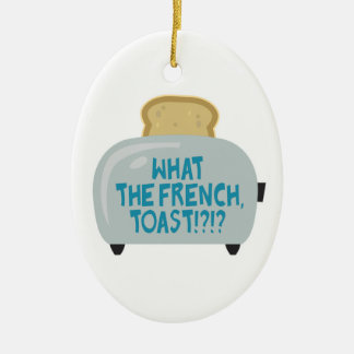 Ornement Ovale En Céramique ce que le toast français