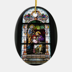 Ornement Ovale En Céramique churchwindow de brezje - Slovénie