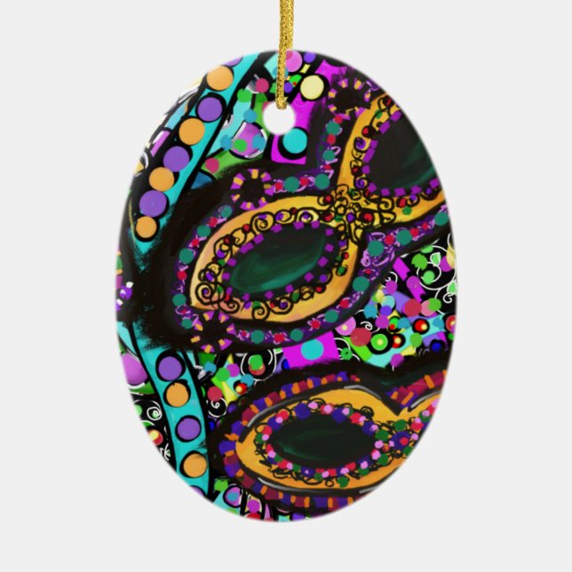 Ornement Ovale En Céramique Cirque du (Devant)