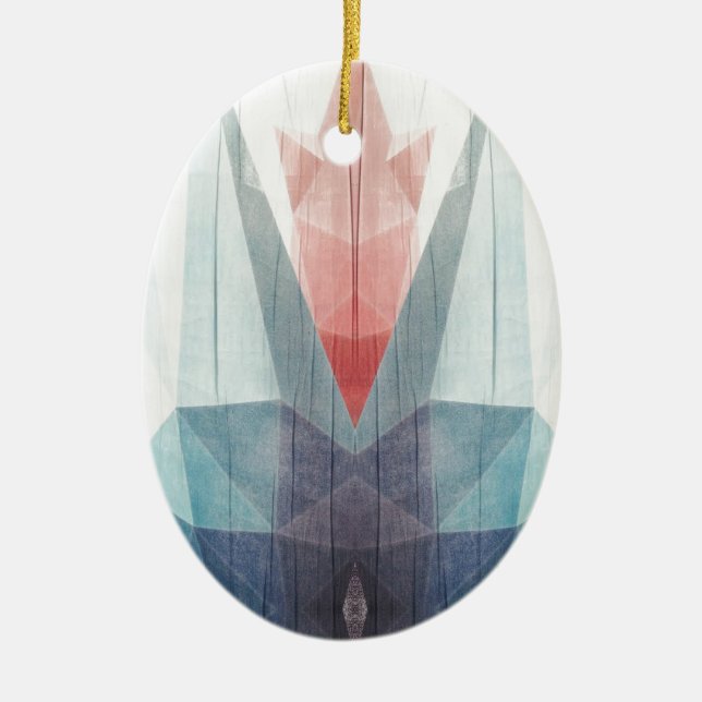 Ornement Ovale En Céramique Drowning Tulip (Devant)