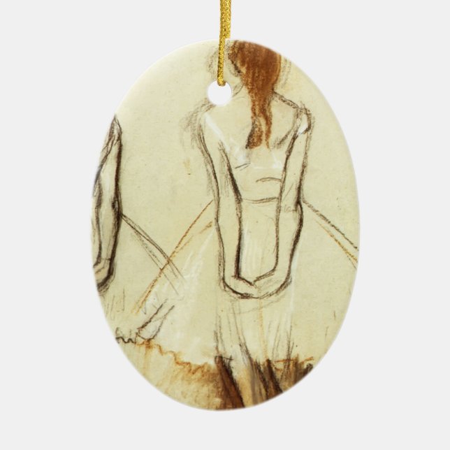 Ornement Ovale En Céramique Edgar Degas : Étude pour le petit danseur (Devant)