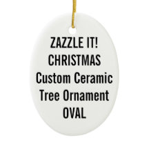 Ornement OVALE en céramique fait sur commande