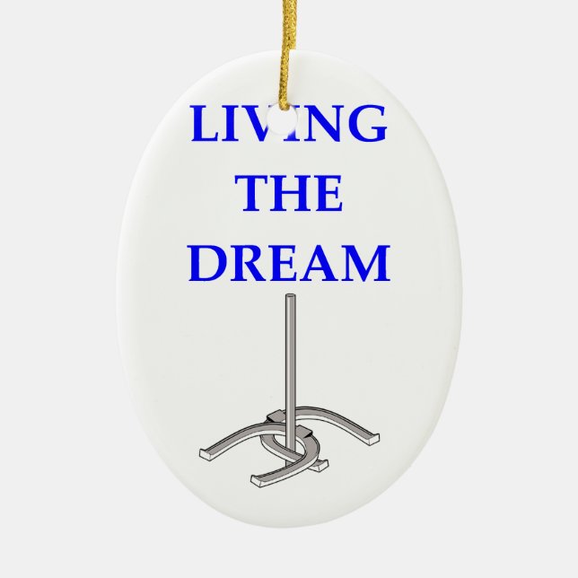 Ornement Ovale En Céramique fers à cheval (Devant)