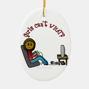 Ornement Ovale En Céramique Gamer de Dark