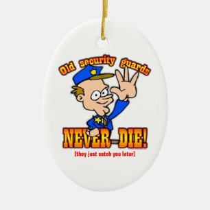 Ornement Ovale En Céramique Gardes de sécurité