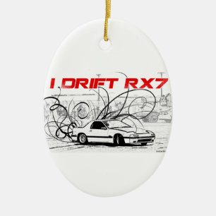 Ornement Ovale En Céramique Je dérive RX7