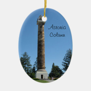 Ornement Ovale En Céramique La colonne d'Astoria