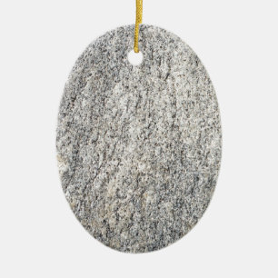 Ornement Ovale En Céramique La surface plane d'une pierre grise de granit