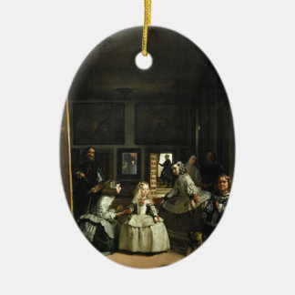 Ornement Ovale En Céramique Las Meninas Diego Velázquez