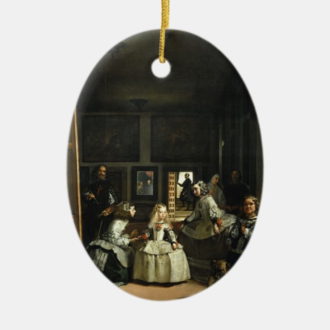 Ornement Ovale En Céramique Las Meninas Diego Velázquez (Devant)