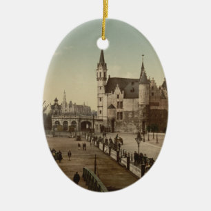 Ornement Ovale En Céramique Le Steen, Anvers, Belgique