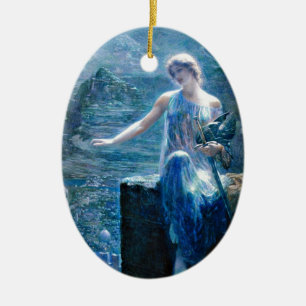 Ornement Ovale En Céramique Le vigile de Valkyrie