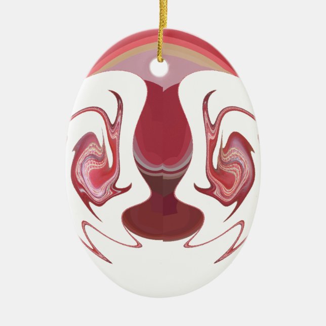 Ornement Ovale En Céramique Les membres de la Terre : Tapisserie texturée de l (Devant)