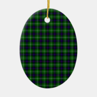 Ornement Ovale En Céramique MacDonald Tartan