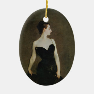 Ornement Ovale En Céramique Madame X