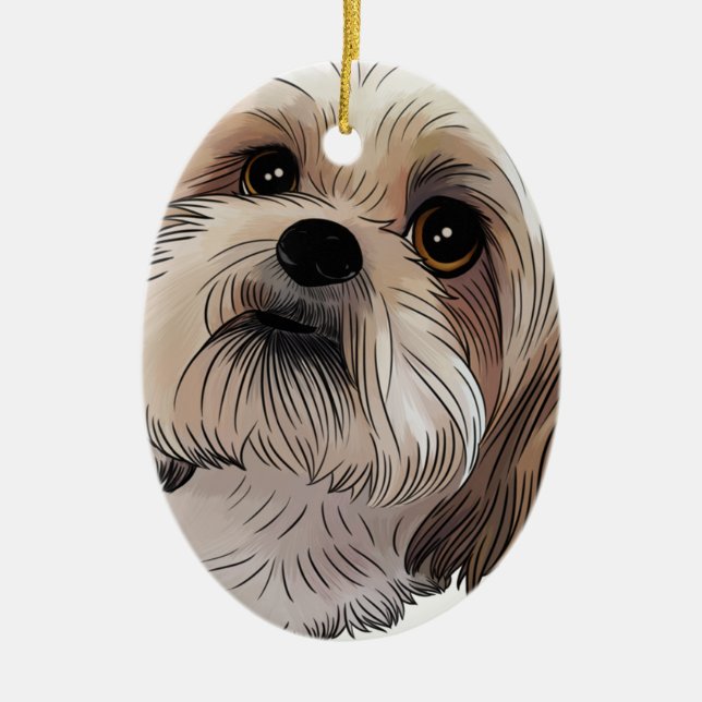 Ornement Ovale En Céramique Malshi CMA-shi (Devant)