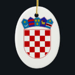 Ornement Ovale En Céramique Manteau de la Croatie des bras<br><div class="desc">le *Image est 100@ le customizable* Croatie, officiellement république de Croatie, est une république parlementaire démocratique unitaire aux carrefours de l'Europe centrale, des Balkans, et du méditerranéen. Sa ville andlargest capitale est Zagreb. Le pays est divisé en 20 comtés et ville de Zagreb. Les couvertures de la Croatie 56.594 kilomètres...</div>