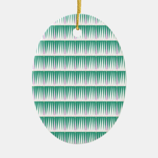 Ornement Ovale En Céramique Merveilleuse de la saison Arbre de Noël (Devant)