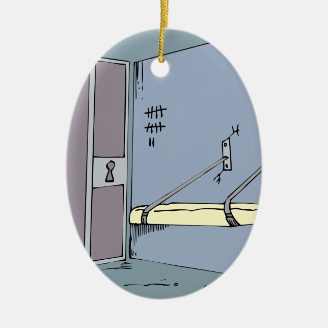 Ornement Ovale En Céramique Mon premier appartement (Devant)