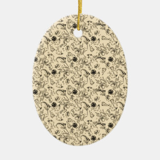 Ornement Ovale En Céramique Motif de Jerry de marin
