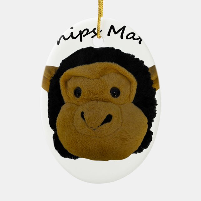 Ornement Ovale En Céramique Navires Mate (Devant)