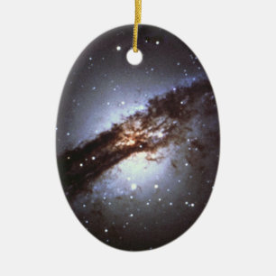 Ornement Ovale En Céramique NGC 5128 Centaurus une NASA de galaxie