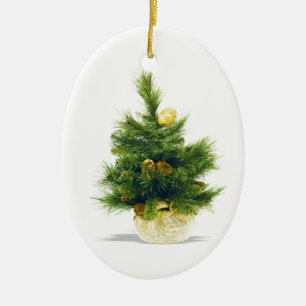 Ornement Ovale En Céramique Noël Joyeux Arbre de Noël Célébration des orne